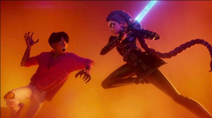 K-Pop女子偶像團體Huntr/X,對抗化身為男團的黑暗勢力。(IMDb)