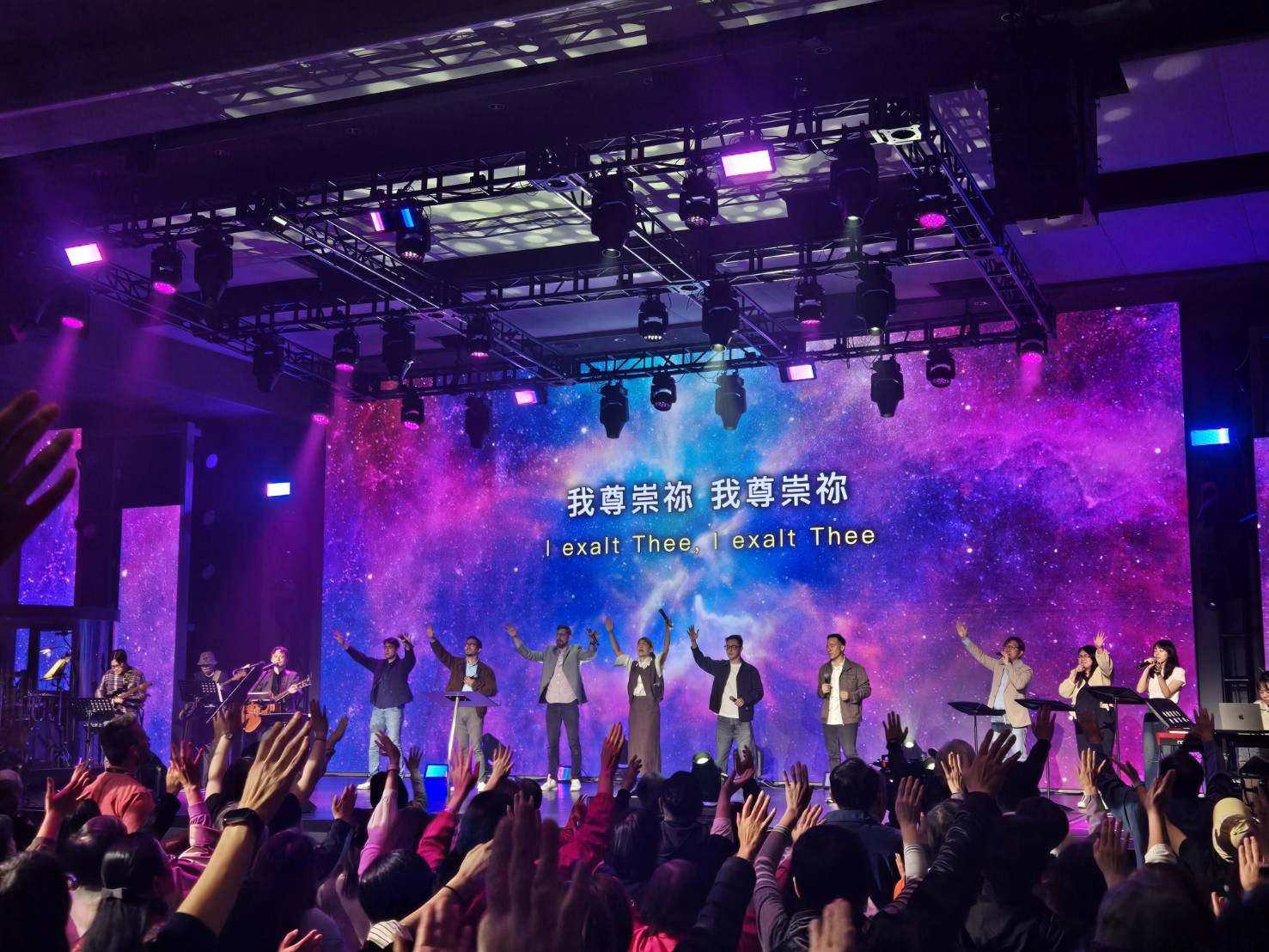 宣告尊崇上帝成為禱告和宣教大軍。(圖/梁敬彥攝影)