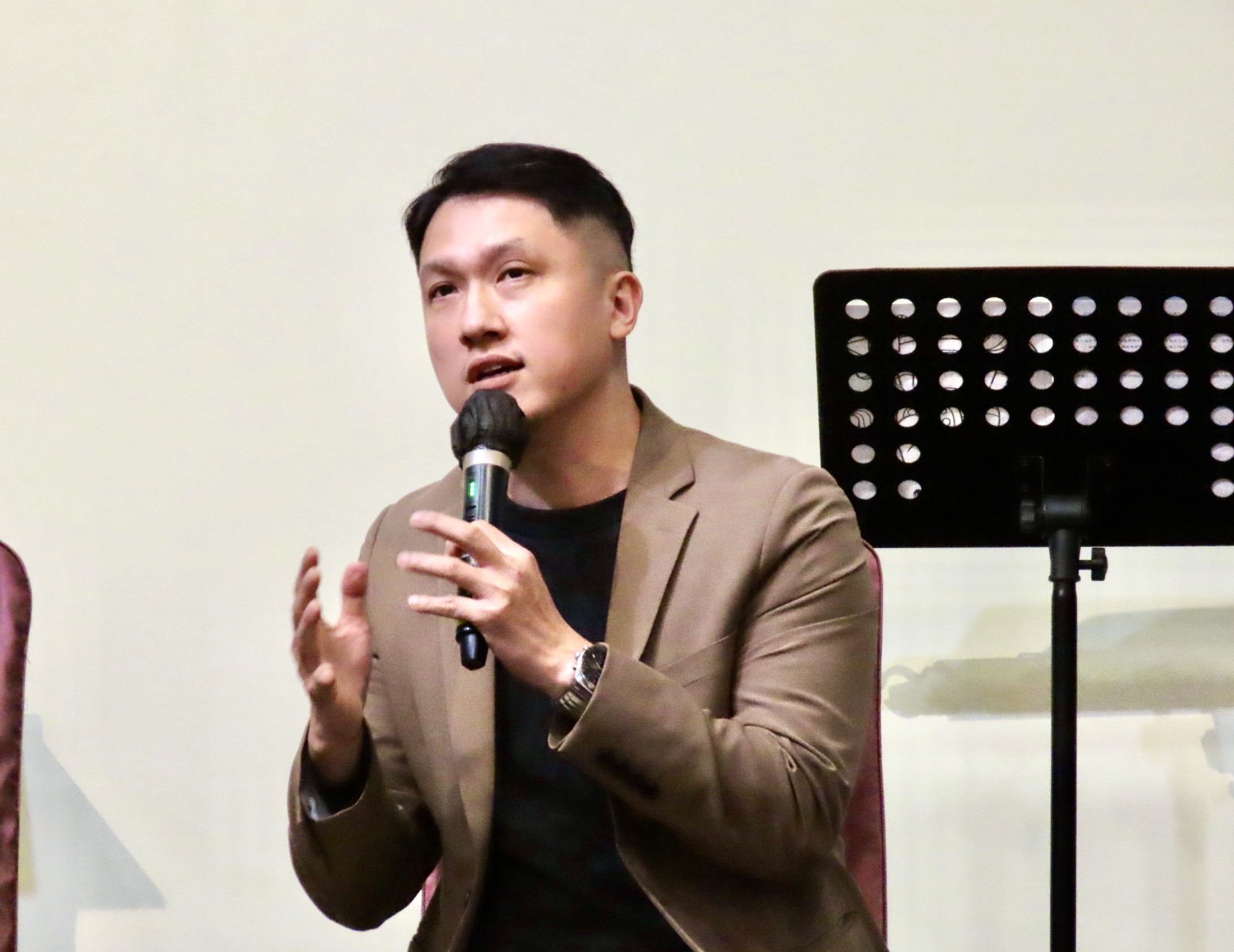 潘俊達牧師。(圖／李容珍攝影)