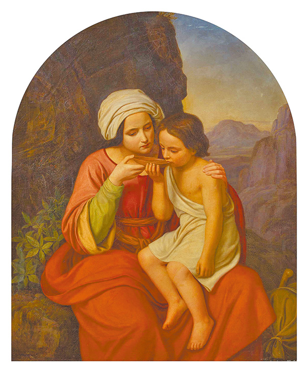 " Hagar und Ismael", by Julius Uschner