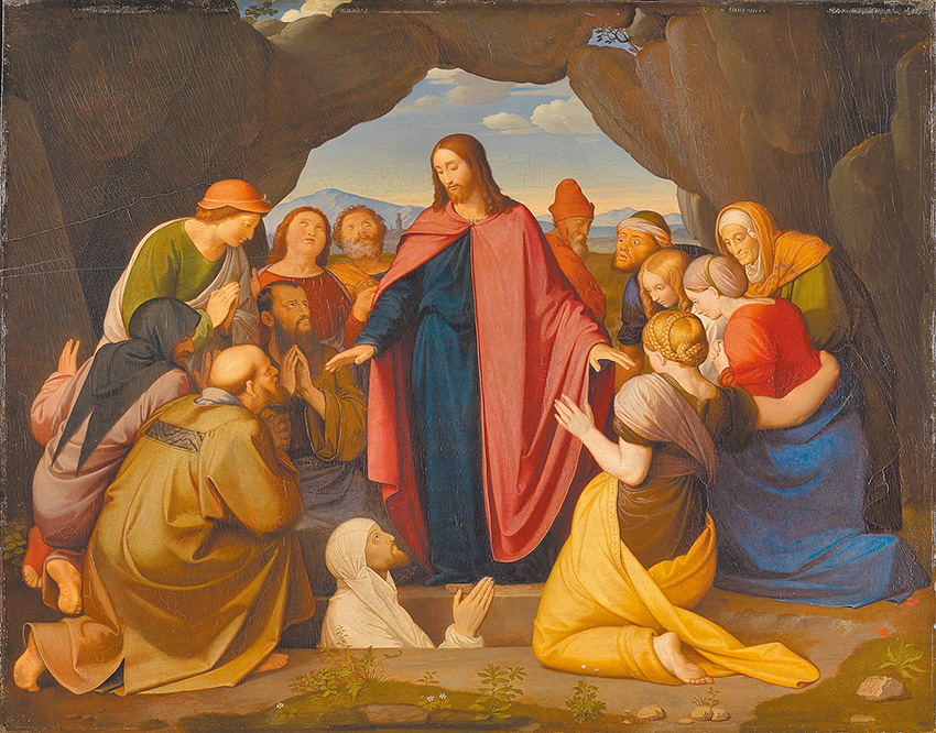 "Auferweckung des Lazarus" (The Raising of Lazarus),  by Johann Friedrich Overbeck