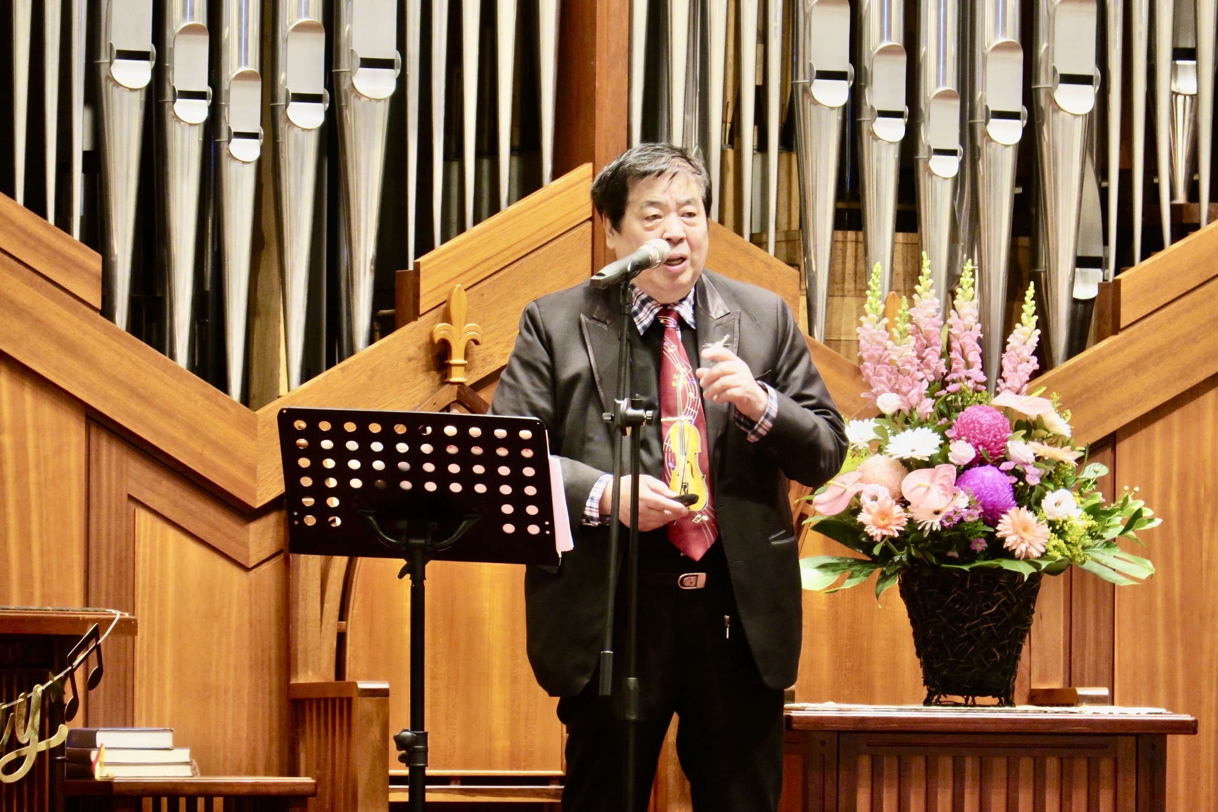 戴忠毅長老致詞分享。(圖/李容珍攝影)