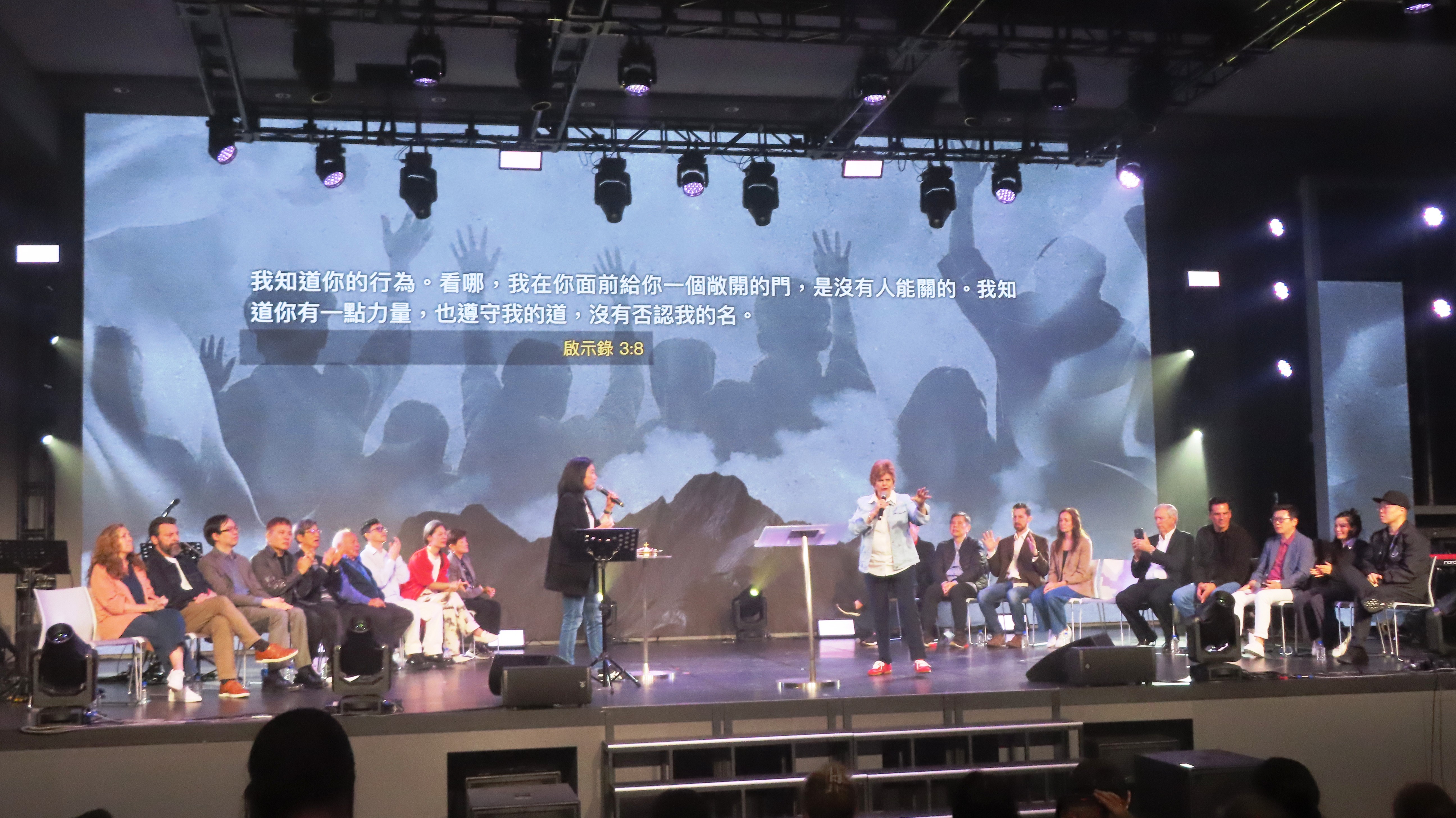 國外講員翟辛蒂祝福。（圖/梁敬彥攝影）