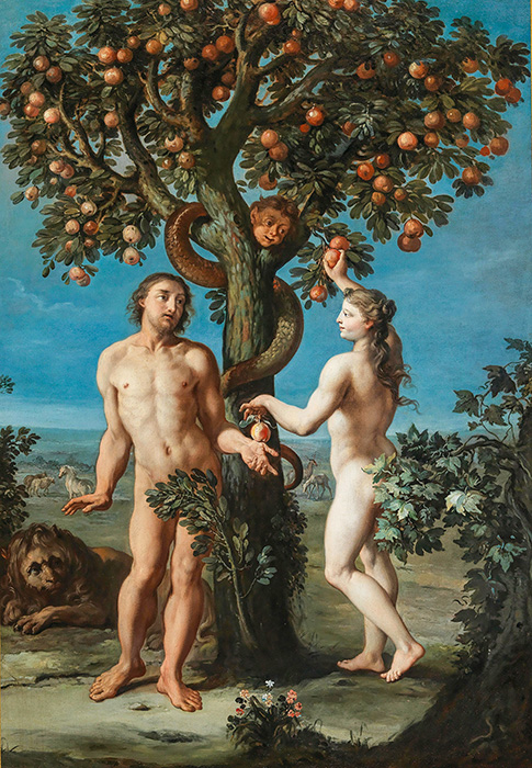 The Temptation by Flemish School