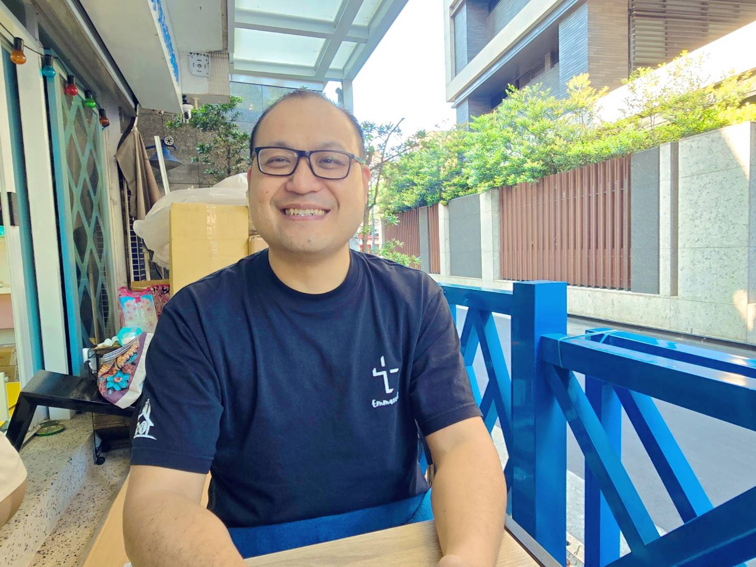 胡祥智分享海外工作經驗和[恩典。（圖／梁敬彥攝影）