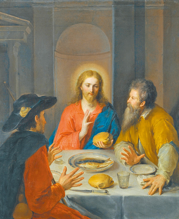 "Supper At Emmaus", by Roman School