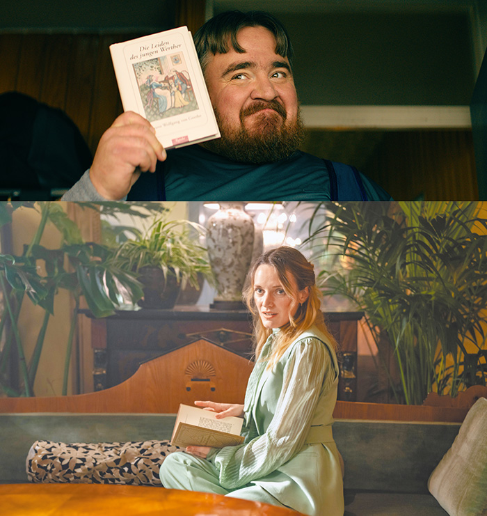 在莎莎陪伴下，卡爾才逐漸了解每一個閱讀者的內心世界。（劇照提供：海鵬影業）