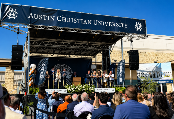 動土典禮。(翻攝自IG@austinchristianuniversity）