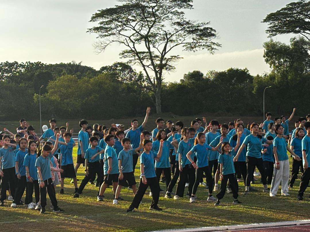 學生在運動上顯得朝氣蓬勃