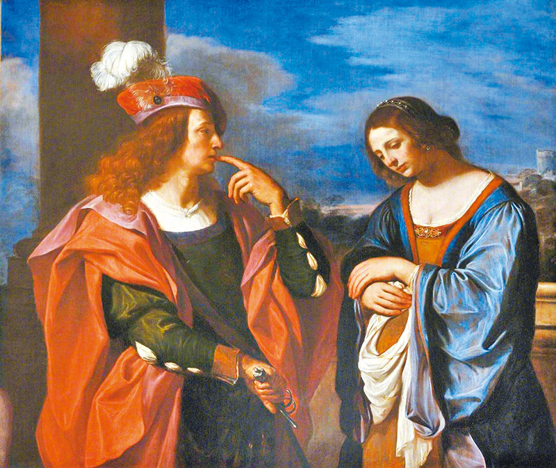 "Absalom and Tamar", by Guercino
