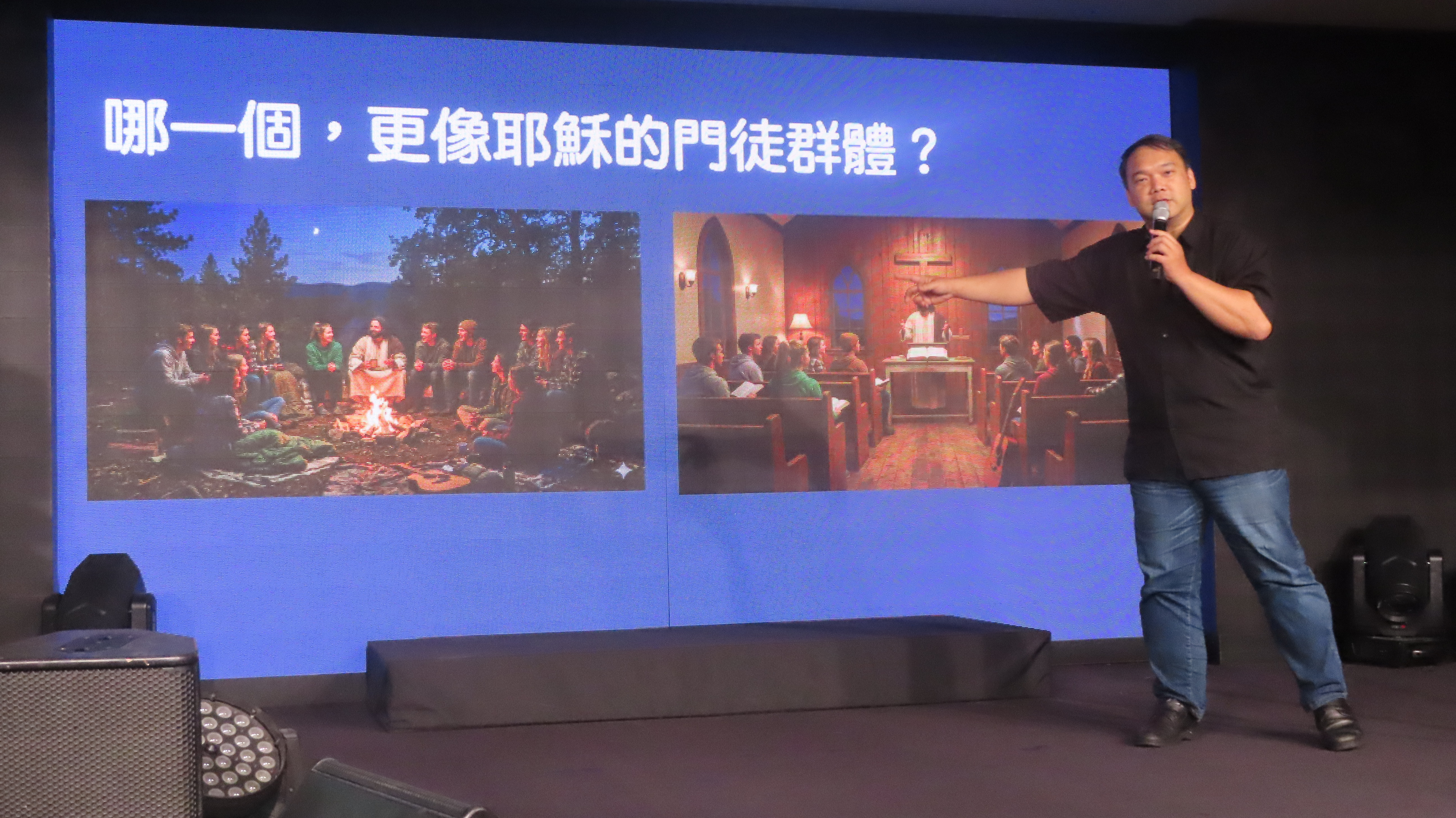 陶牧師分享。（圖/梁敬彥攝影）