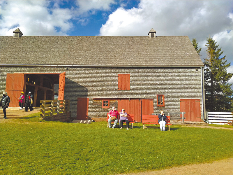 綠山莊穀倉。（作者攝影）