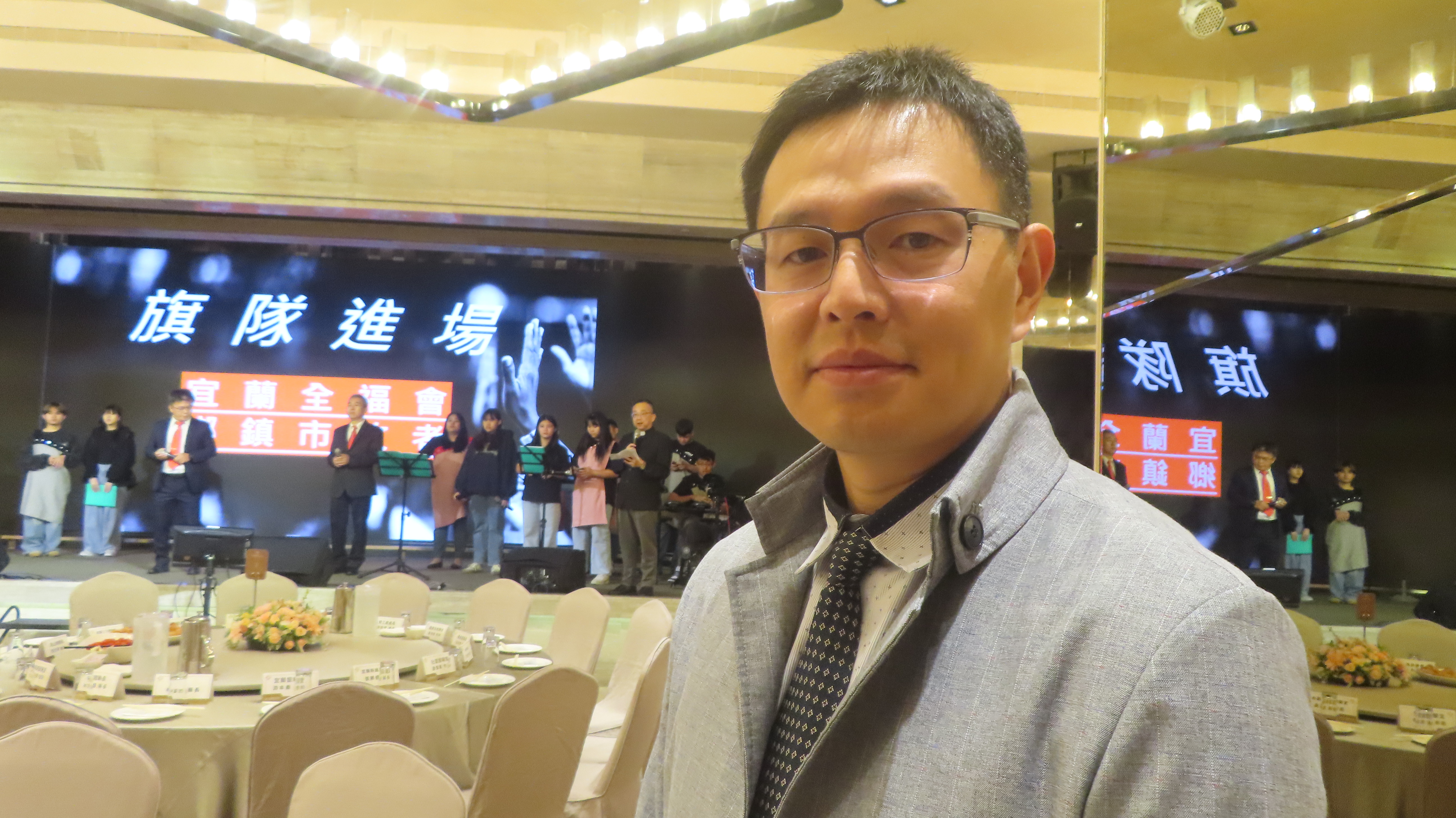 宜蘭靈糧堂鄒睿牧師。（圖/梁敬彥攝影）