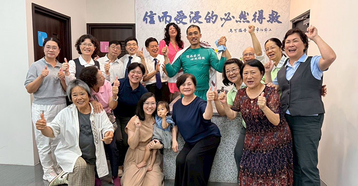 台中北屯開展隊喜樂結果子。（圖：林麗雲提供）