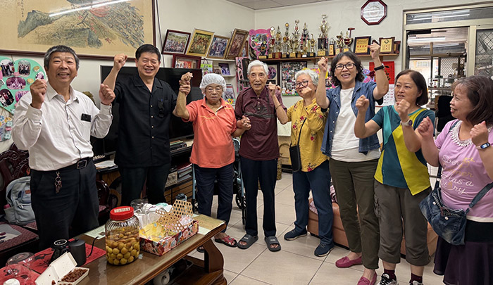 台中北屯開展隊喜樂結果子。（圖：林麗雲提供）