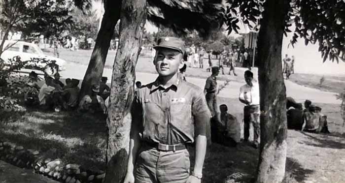 尹衍樑1968年於成功嶺。(圖片:葛文斌提供)