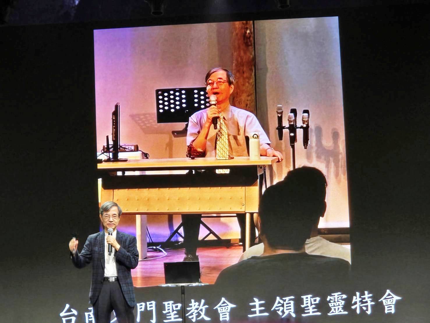 負傷仍依約前往東門聖教會服事。（圖/梁敬彥攝影）