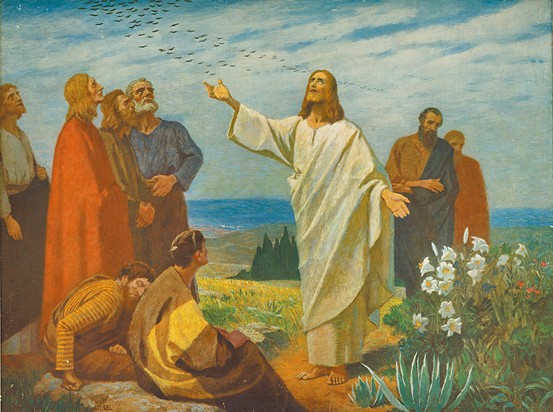 "The birds of the air and the lilies of the field", by Gebhard Fugel