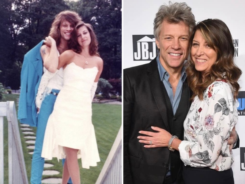 和妻子多蘿西亞從高中相戀，相愛至今四十年。( 翻攝自FB@Jon Bon Jovi）