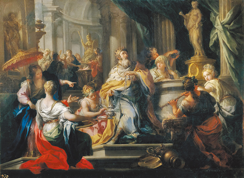 "The Idolatry Of Solomon", by Sebastiano Conca 