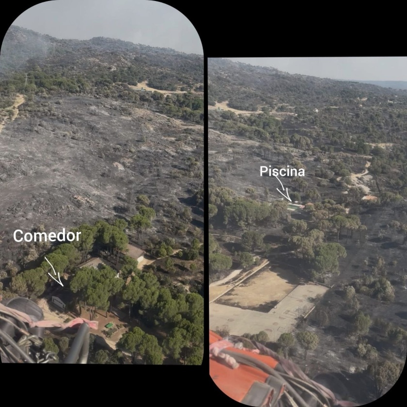 皇家松林火災現場空拍照(Photo Credit:EEA)