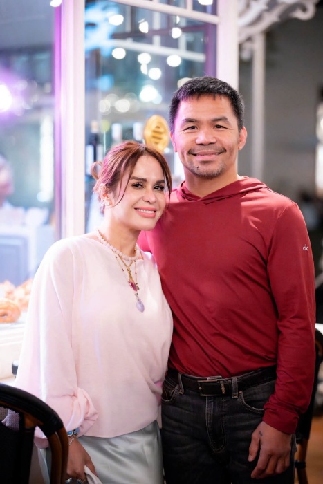 帕奎奧夫婦。(翻攝自FB@Manny Pacquiao)