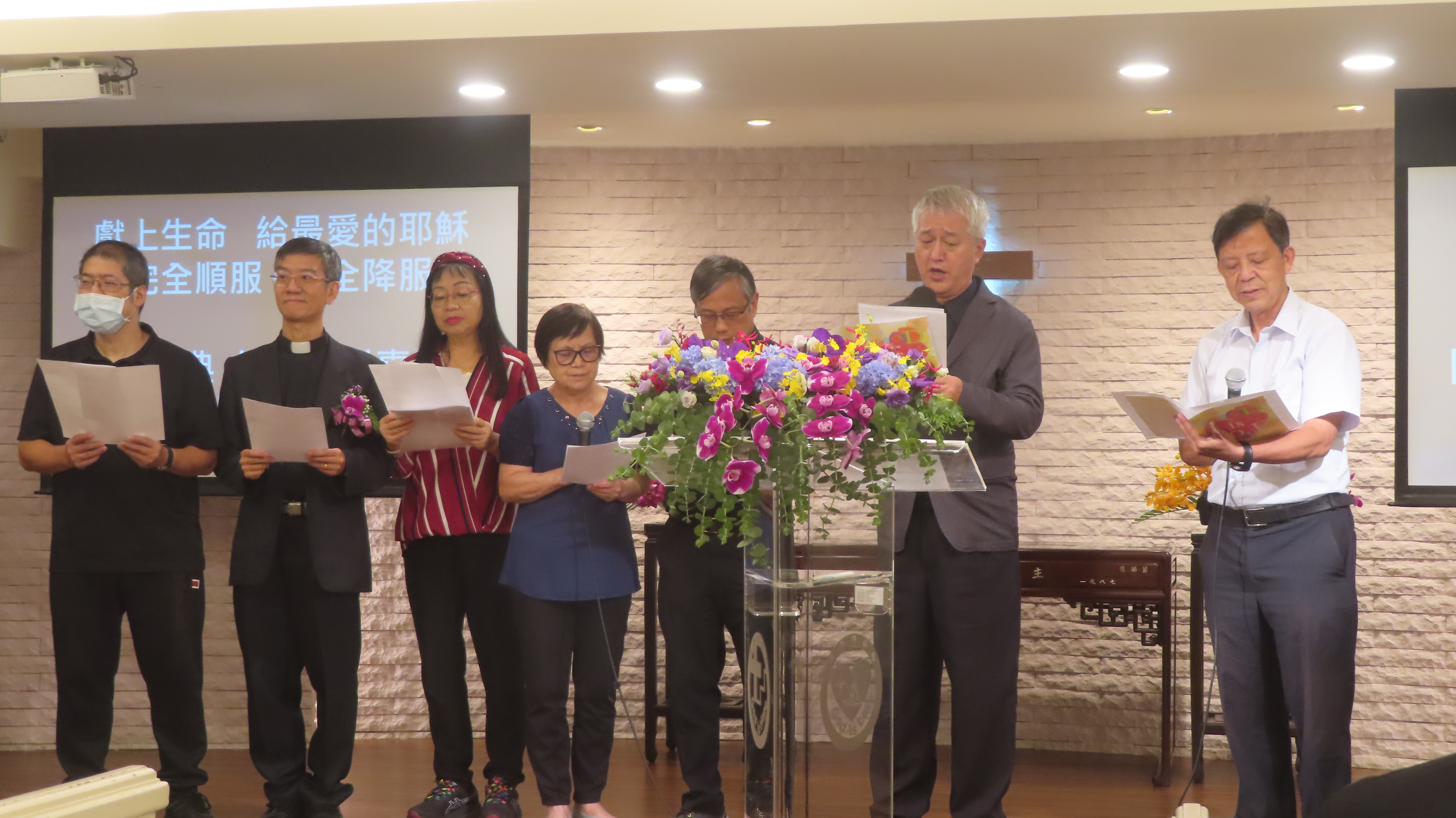 台北伯特利教會獻詩。（圖/梁敬彥攝影）