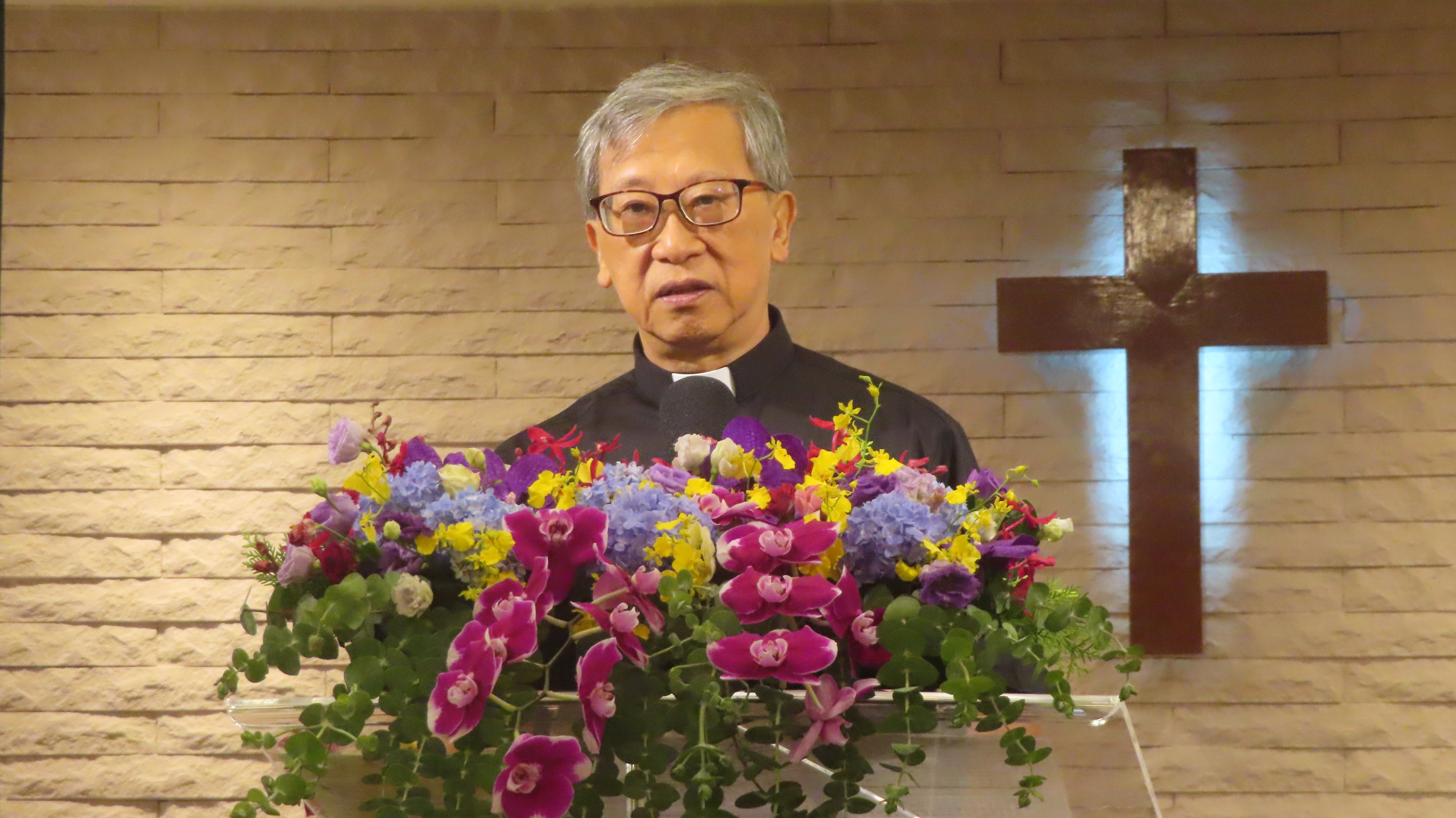 黃健榮院長按牧分享。（圖/梁敬彥攝影）