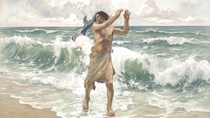 "Jonah", by James Tissot（AI重製）