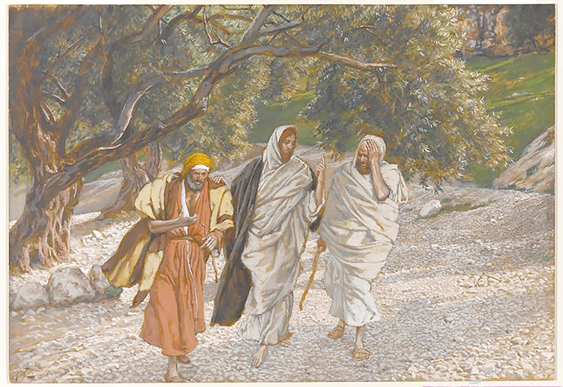 "The Pilgrims of Emmaus on the Road", by James Tissot