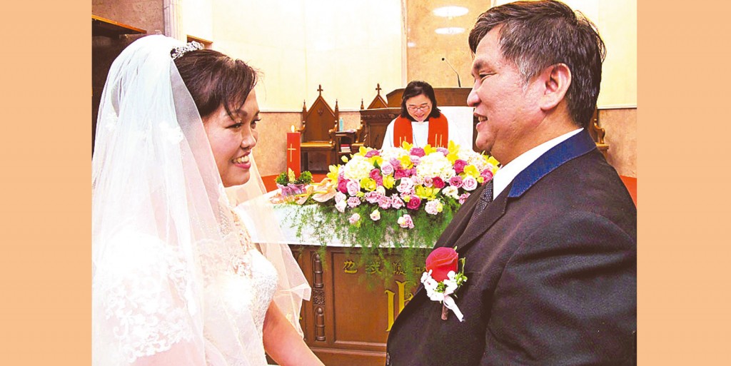 李繼吾與黃詩芸2018年結婚感恩禮唄。（圖/本報記者梁敬彥攝影）
