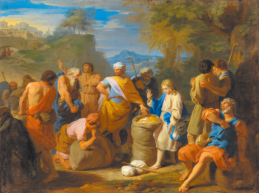 "The Finding of Joseph's Cup in Benjamin's  Sack", by Nicolas de Poilly the Younger