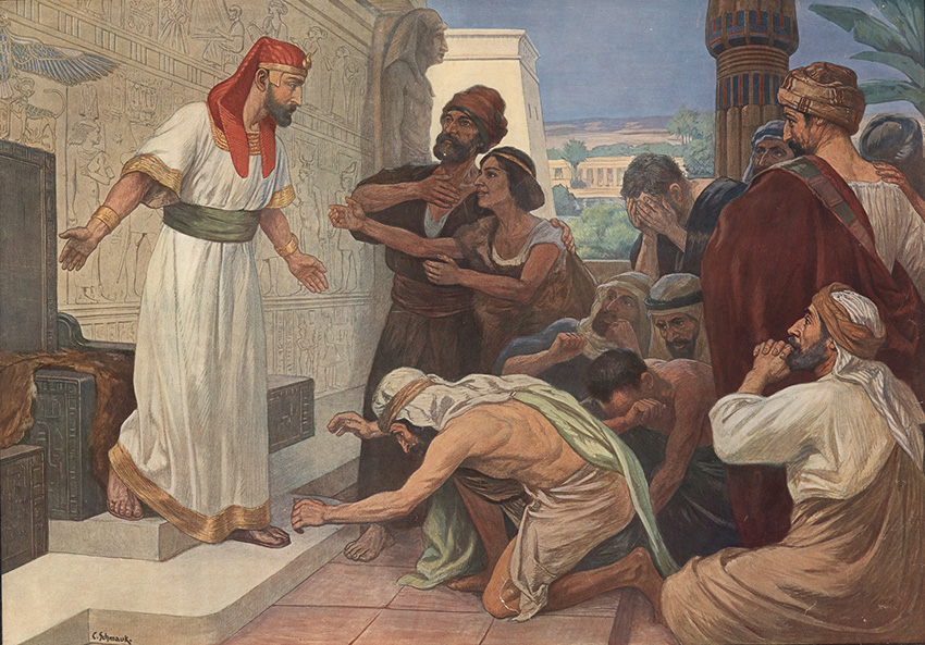 "Joseph reveals himself to his brothers", by Carl Schmauk