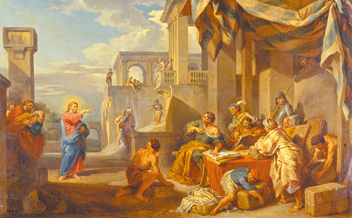 "The Calling of Saint Matthew", by Giovanni Paolo Panini
