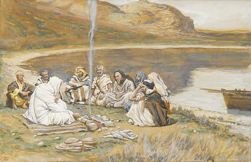 "Meal of Our Lord and the Apostles", by James Tissot